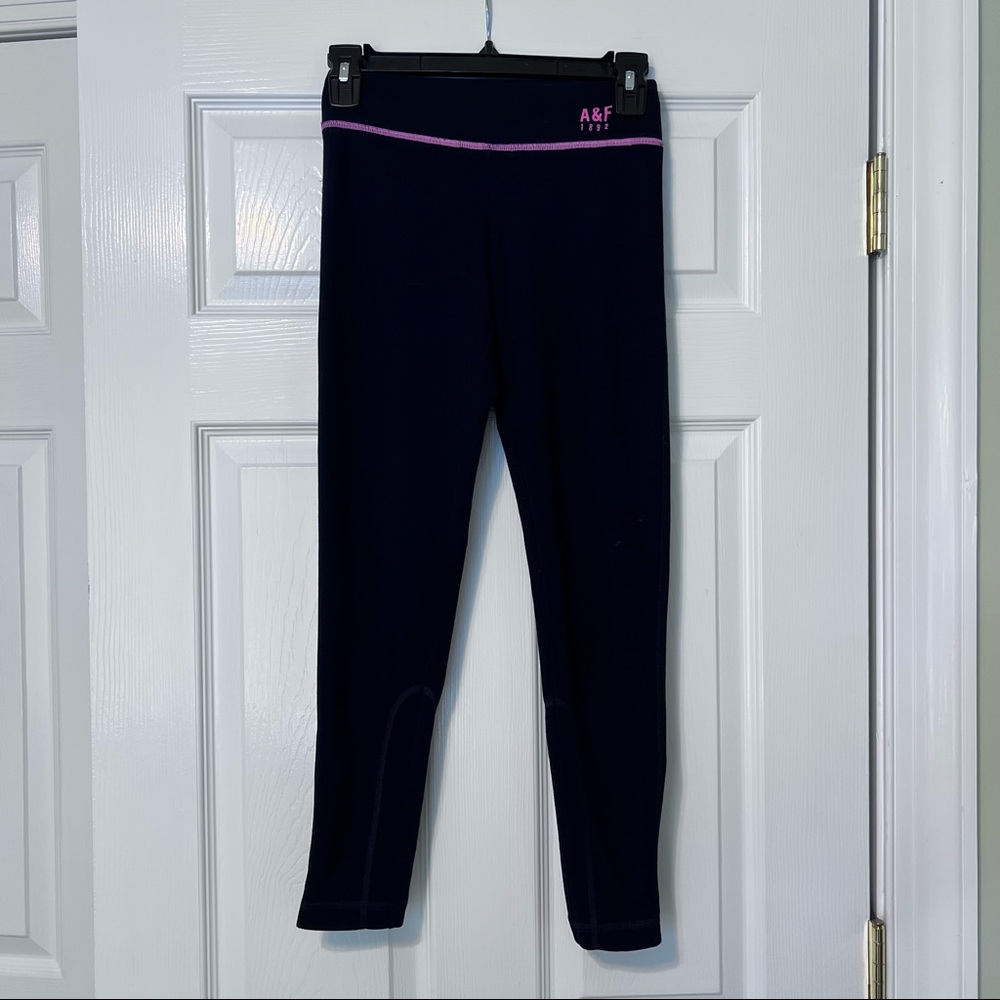 Abercrombie & Fitch leggings navy and pink S